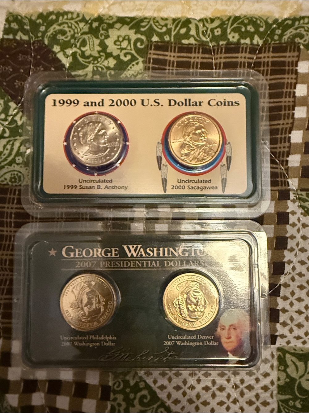 1999-2000 & 2007 U.S. Presidential and Sacagawea/Anthony Dollar Coin Set
